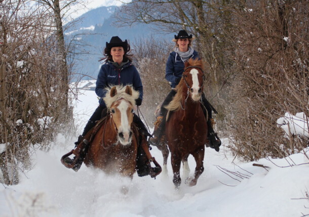     Riding in the Virgen Valley in winter 